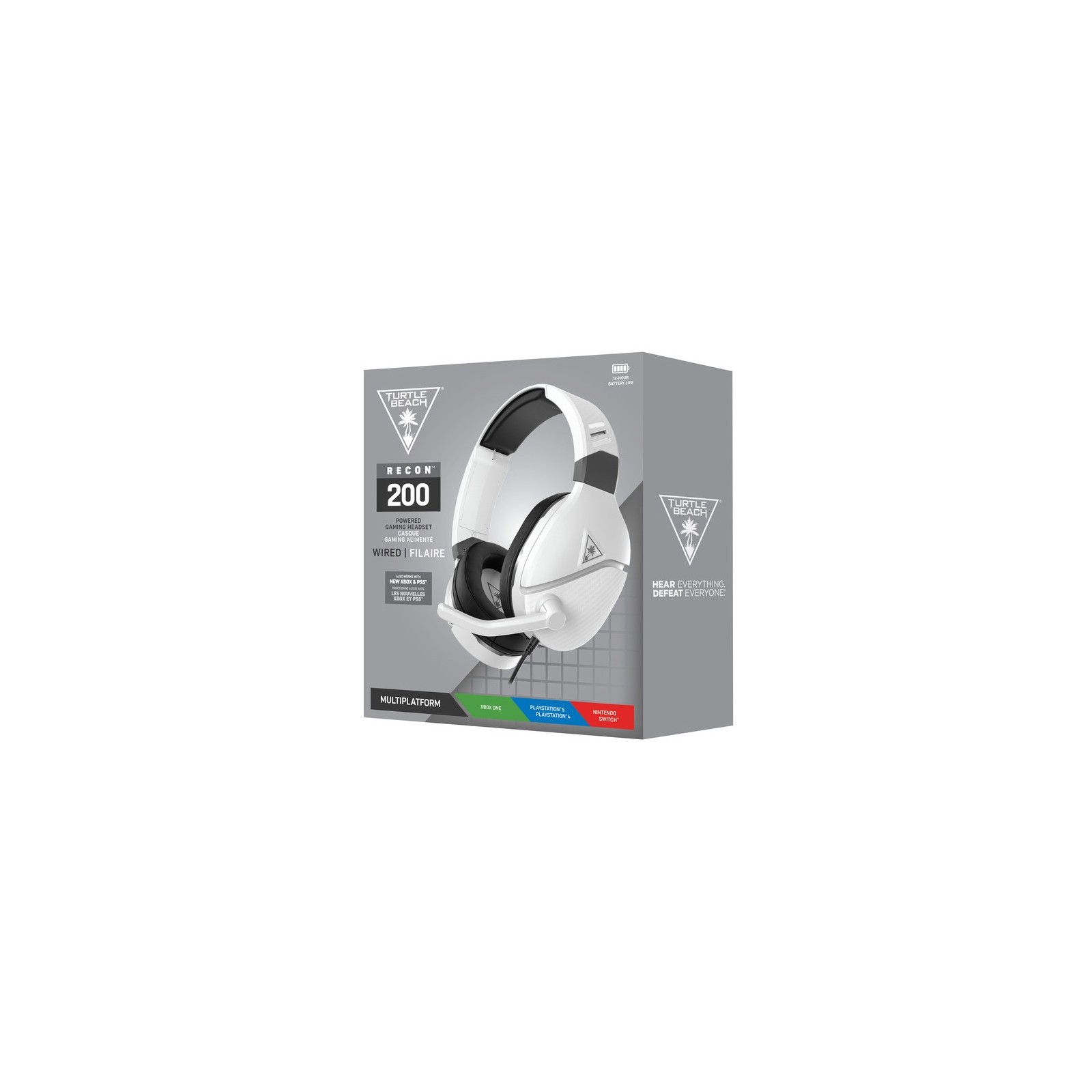 TURTLE BEACH WIRED GAMING HEADSET RECON 200 WHITE (BLANCO) (PS5/PS4/XBOX/SWITCH)