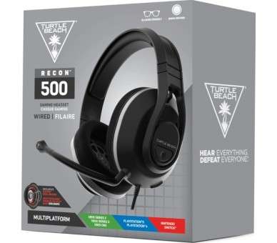 TURTLE BEACH WIRED GAMING HEADSET STEALTH 500 BLACK (NEGRO) (PS4/XBOX S/XBOX ONE/SWITCH )