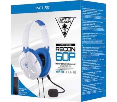 TURTLE BEACH WIRED GAMING HEADSET RECON 60P WHITE (BLANCO) (PS5/PS4)