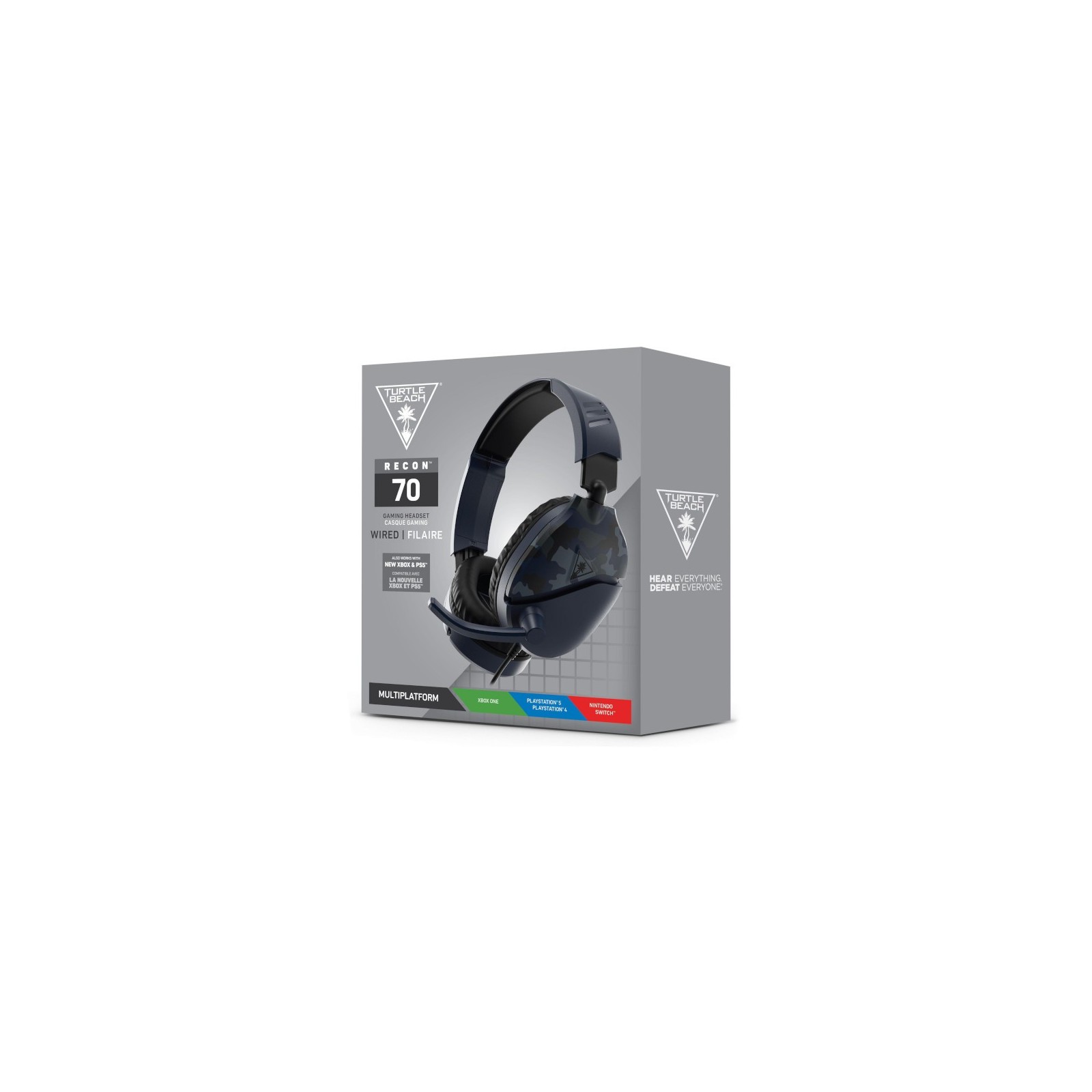 TURTLE BEACH WIRED GAMING HEADSET RECON 70 BLUE CAMO (PS5/PS4/XBONE/SWITCH)