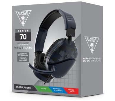 TURTLE BEACH WIRED GAMING HEADSET RECON 70 BLUE CAMO (PS5/PS4/XBONE/SWITCH)