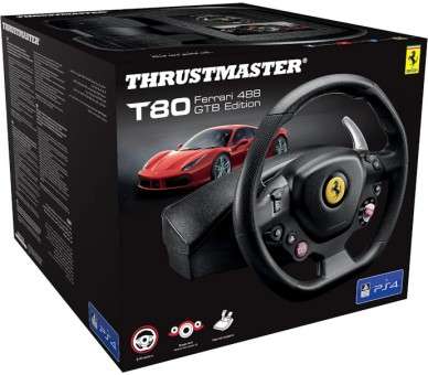 THRUSTMASTER WHEEL T80  FERRARI 488 GTB EDITION (PS5/PS4/PC)