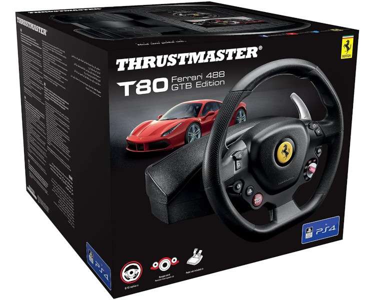 THRUSTMASTER WHEEL T80  FERRARI 488 GTB EDITION (PS5/PS4/PC)