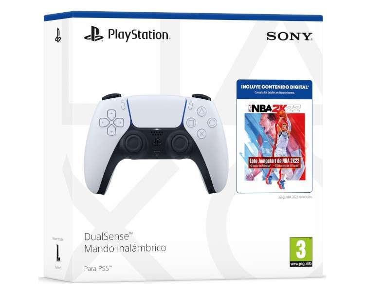 DUALSENSE WIRELESS CONTROLLER WHITE (BLANCO) + LOTE JUMPSTART NBA 2K22