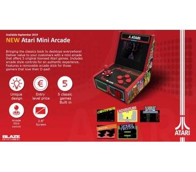 BLAZE ATARI 5 MINI ARCADE (5 JUEGOS)