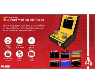 BLAZE ATARI 5 MINI ARCADE (12 JUEGOS)