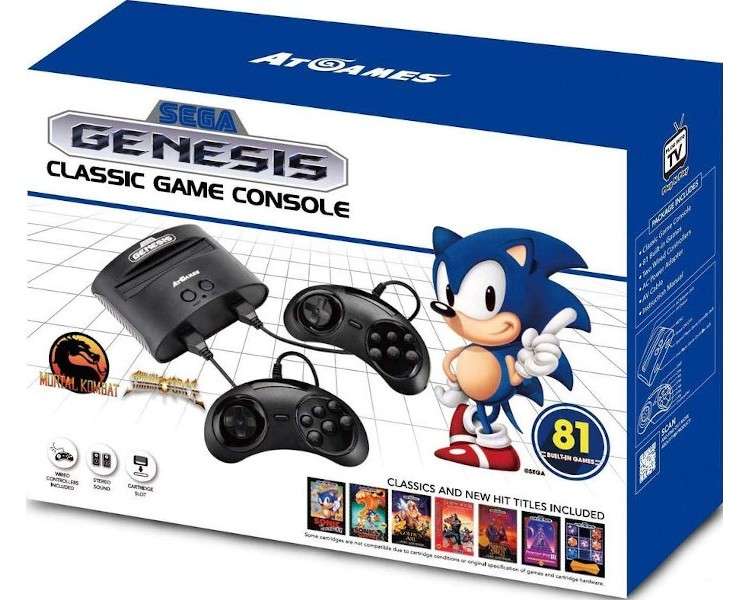 SEGA MEGA DRIVE CLASSIC GAME CONSOLE  (81 JUEGOS)