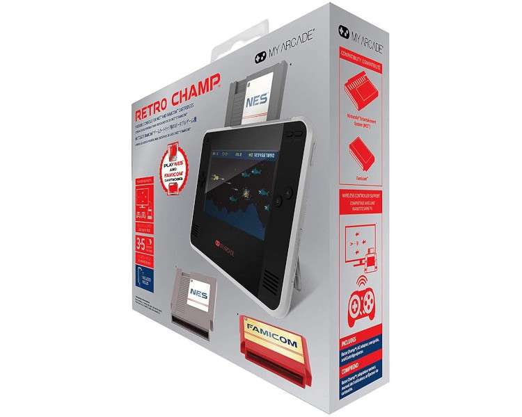 MY ARCADE RETRO CHAMP (PLAY NES & FAMICOM CARTRIDGES)