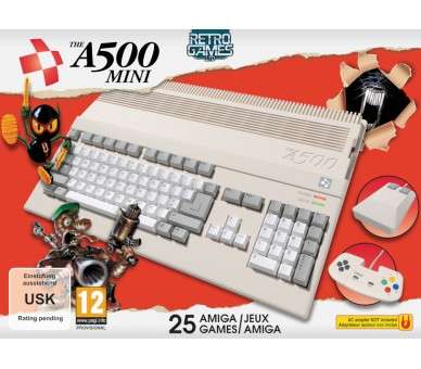 THE A500 MINI (25 JUEGOS CLASICOS DE AMIGA INCLUIDOS) - NO INCLUIYE AC ADAPTADOR