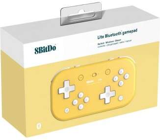 8BITDO LITE BLUETOOTH GAMEPAD YELLOW (AMARILLO) (SWITCH/PC)