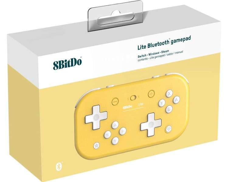 8BITDO LITE BLUETOOTH GAMEPAD YELLOW (AMARILLO) (SWITCH/PC)