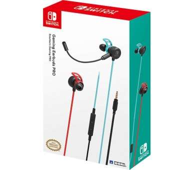 HORI GAMING EARBUDS PRO AZUL/ROJO NEON