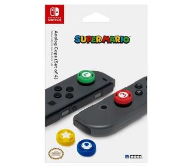 HORI ANALOG CAPS CAPUCHONES SUPER MARIO (SET OF 4) OFICIAL