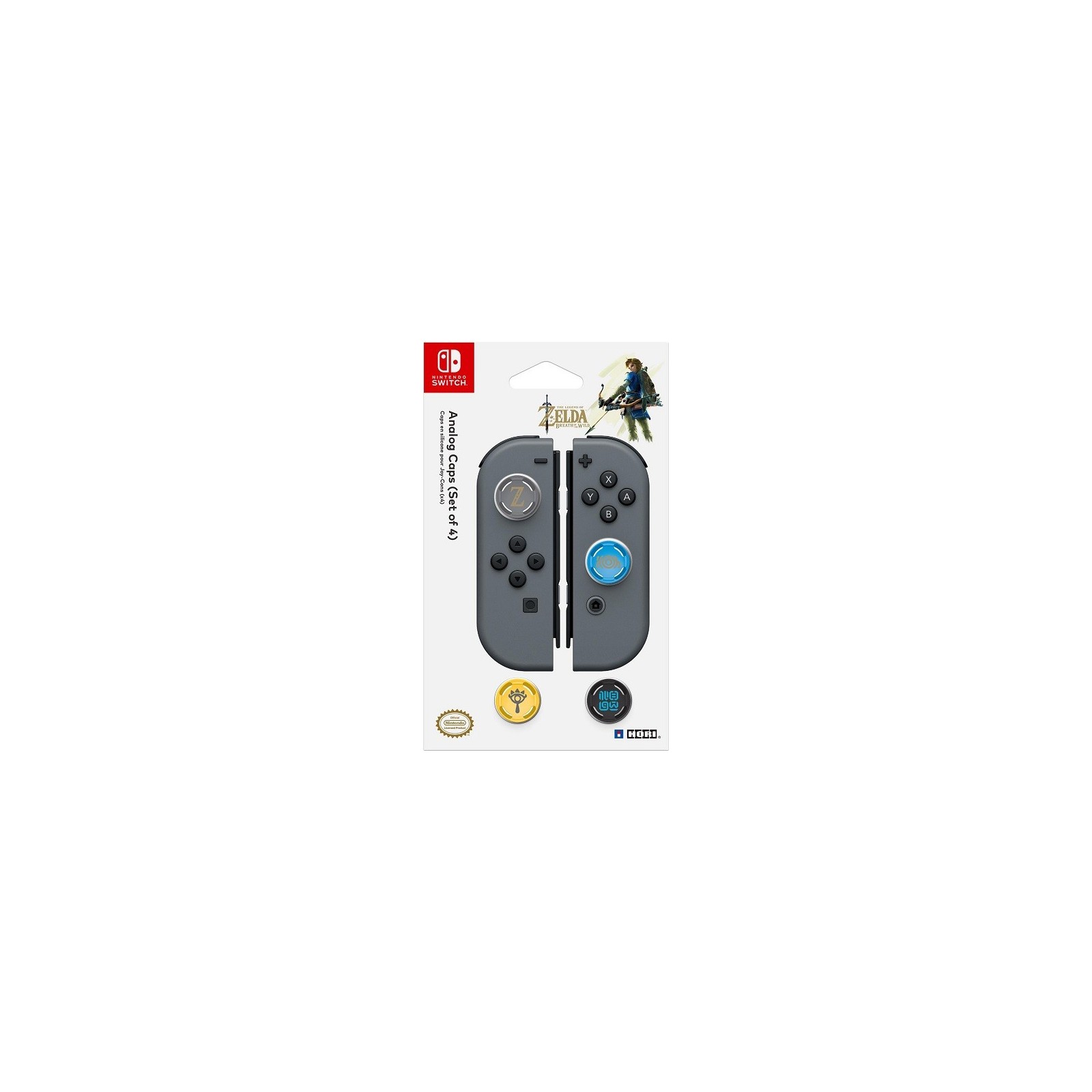 HORI ANALOG CAPS ZELDA: BREATH OF THE WILD (SET 4 UDS.)