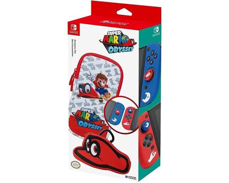 HORI STARTER KIT DE ACCESORIOS SUPER MARIO ODYSSEY (OFICIAL)