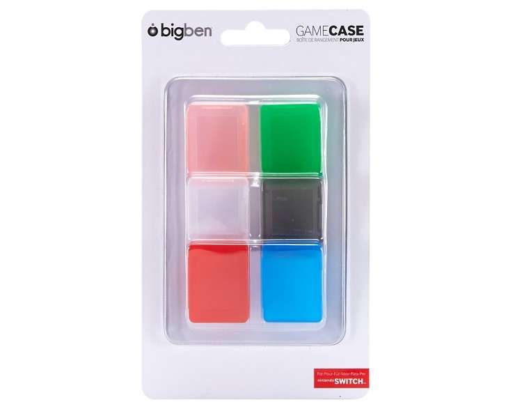 BIGBEN GAME CASE (SET DE 6 CAJAS PARA CARTUCHOS)