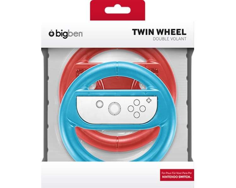 BIGBEN TWIN WHEEL FOR JOYCONT RED/BLUE