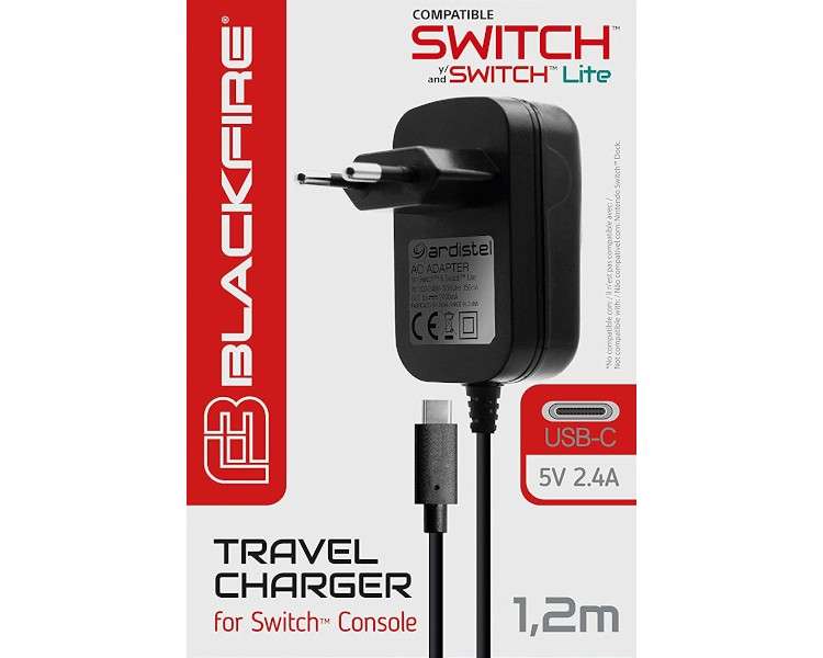 BLACKFIRE TRAVEL CHARGER FUENTE DE ALIMENTACION (2 METROS)(OLED)