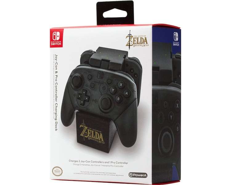 POWER A JOY-CON & PRO CONTROLLER CHARGING DOCK THE LEGEND OF ZELDA EDITON