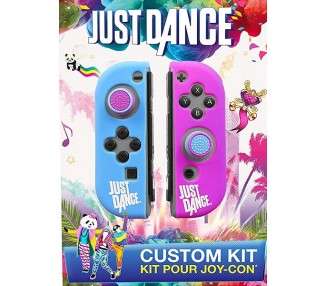 SUBSONIC JUST DANCE CUSTOM KIT POUR JOY-CON (2 FUNDAS SILICONA + 2 GRIPS)