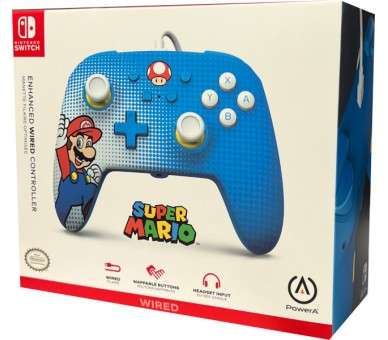 POWER A ENHANCED WIRED CONTROLLER SUPER MARIO POP ART