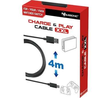 SUBSONIC CHARGE & PLAY CABLE XXL 4M