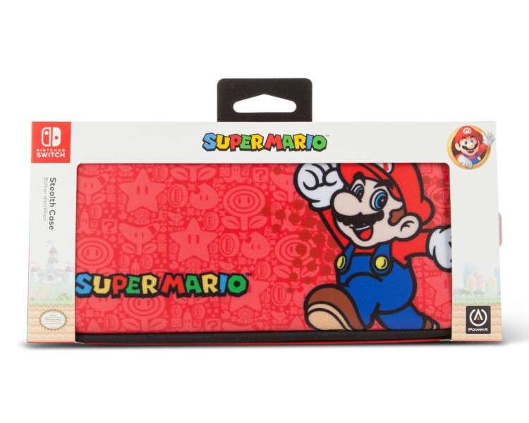 POWER A STEALTH CASE ROJA SUPER MARIO EDICION