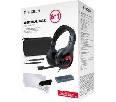 BIGBEN ESSENTIAL PACK 6 IN 1 (FUNDA/2 PROTEC PANTALLA/HEADSET/CAJA JUEGOS/2 CORREAS) (LITE/OLED)