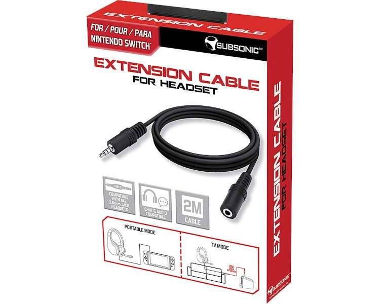 SUBSONIC EXTENSION CABLE FOR HEADSET