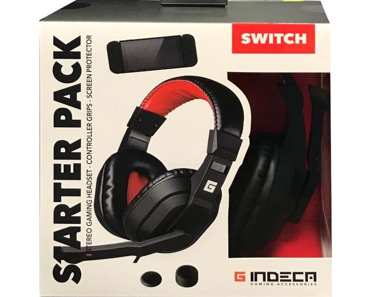 INDECA STARTER PACK (STEREO HEADSET+GRIPS+SCREEN PROTECTOR)