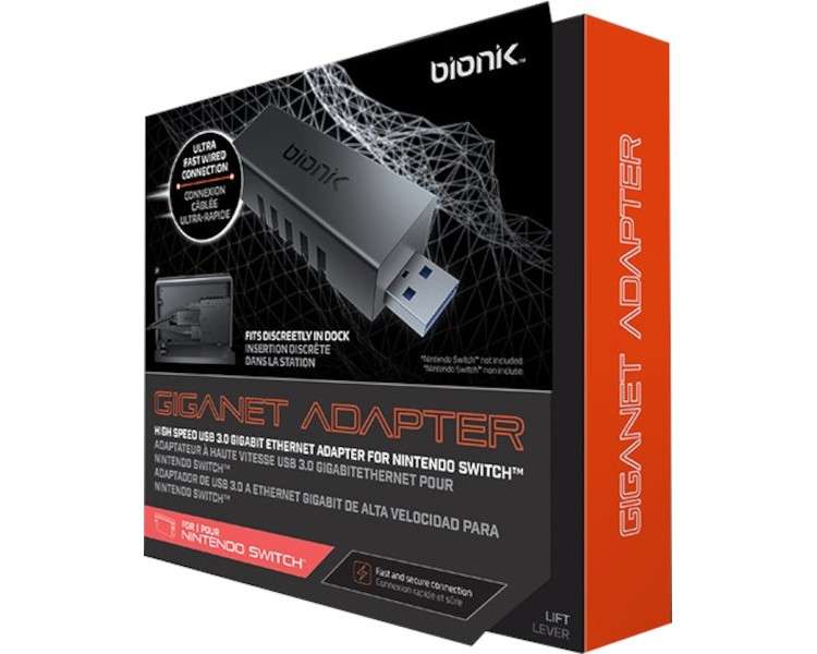 BIONIK GIGANET ADAPTER ADAPTADOR DE USB 3.0 A ETHERNET