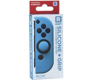 FR-TEC SILICONE + GRIP FOR JOY-CON DERECHO (RIGHT) AZUL