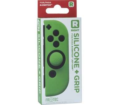 FR-TEC SILICONE + GRIP FOR JOY-CON DERECHO (RIGHT) VERDE