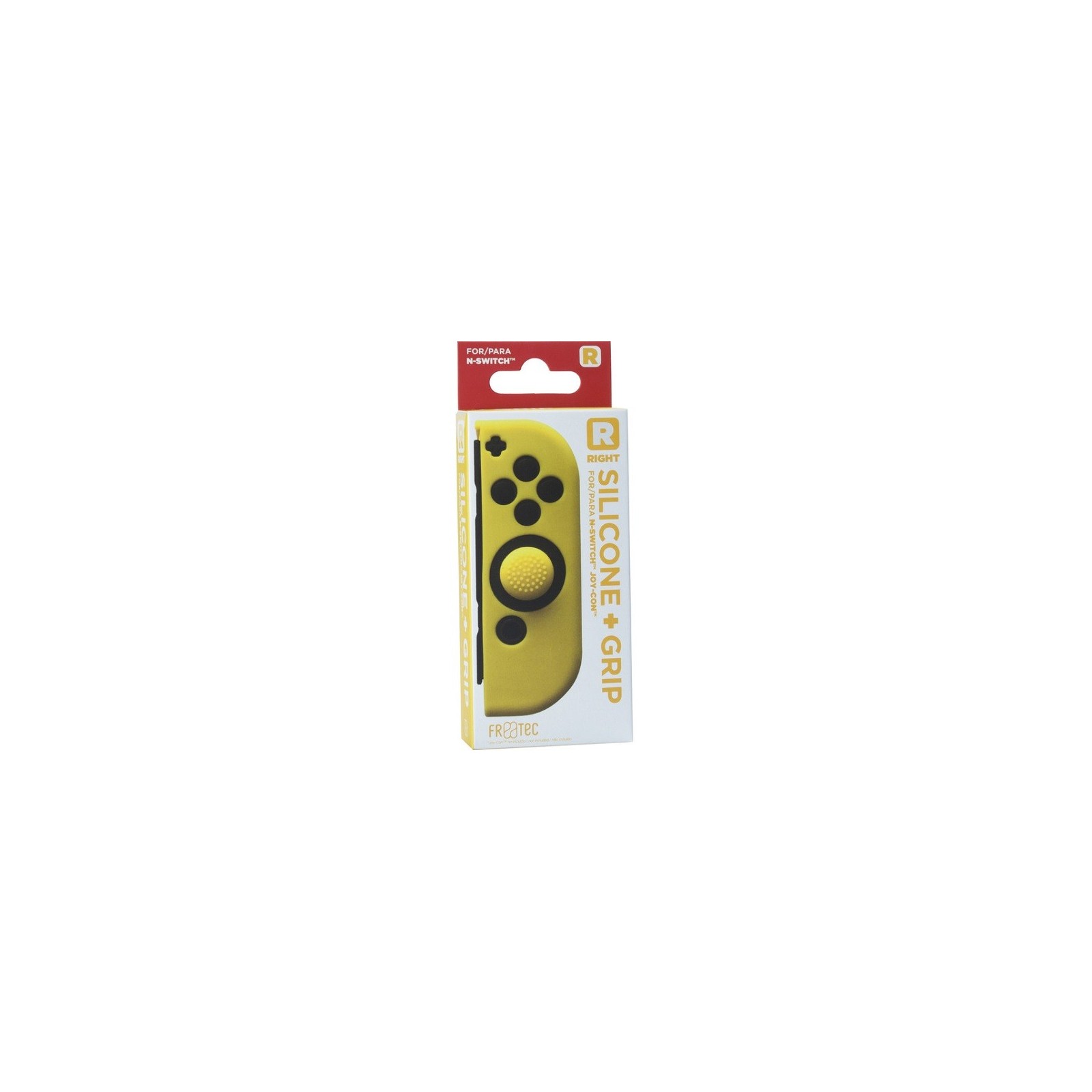 FR-TEC SILICONE + GRIP FOR JOY-CON DERECHO (LET) AMARILLO