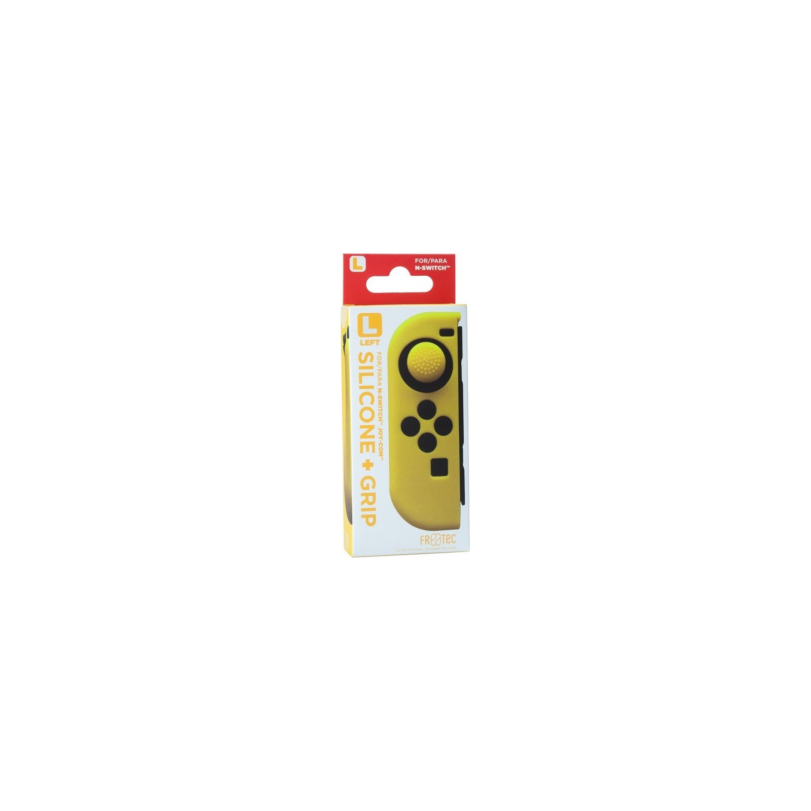 FR-TEC SILICONE + GRIP FOR JOY-CON IZQUIERDO (LET) AMARILLO