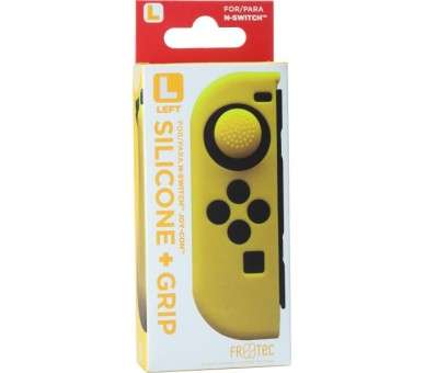 FR-TEC SILICONE + GRIP FOR JOY-CON IZQUIERDO (LET) AMARILLO