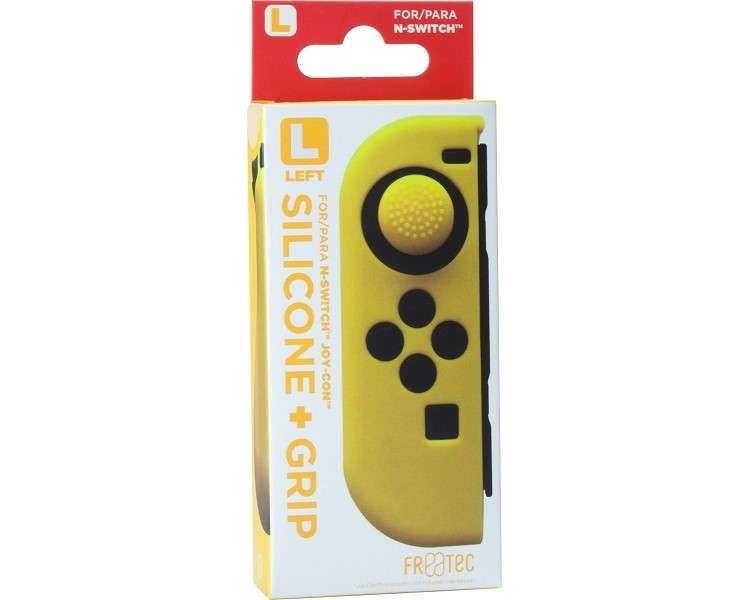 FR-TEC SILICONE + GRIP FOR JOY-CON IZQUIERDO (LET) AMARILLO