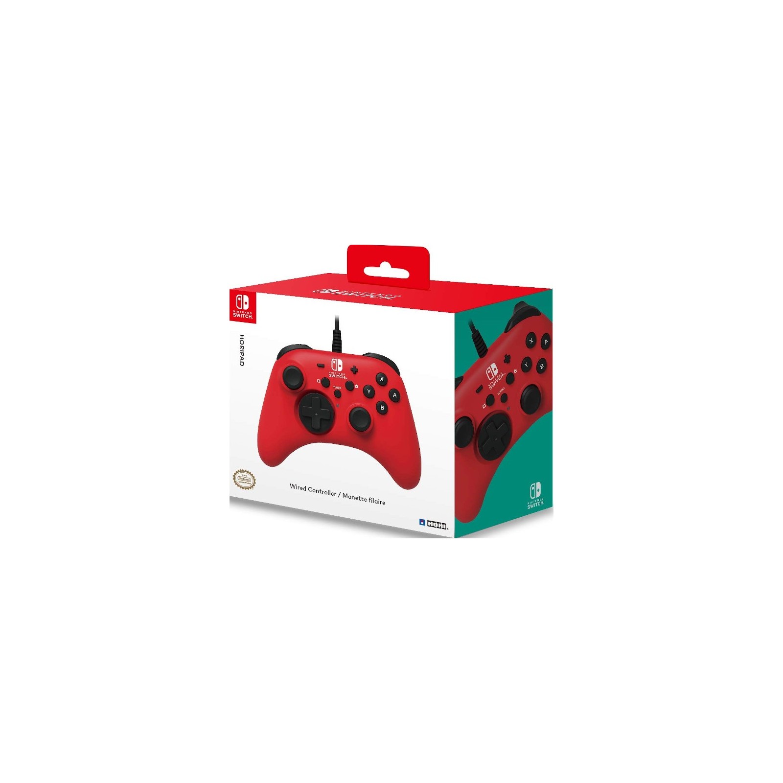 HORI WIRED HORIPAD CONTROLLER ROJO