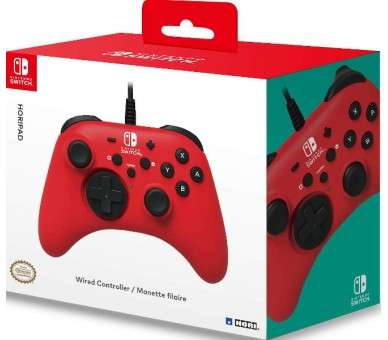 HORI WIRED HORIPAD CONTROLLER ROJO