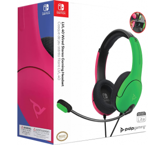 PDP LVL 40 WIRED STEREO GAMING HEADSET  PINK/GREEN (ROSA/VERDE)