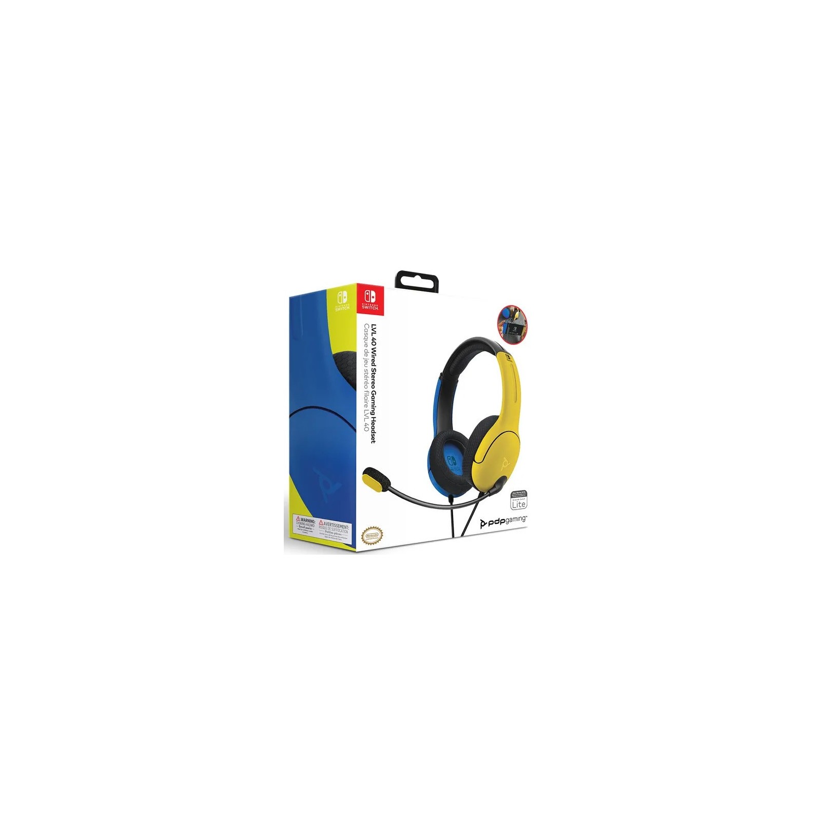 PDP LVL 40 WIRED STEREO GAMING HEADSETYELLOW/BLUE(AMARILLO/AZUL)LITE