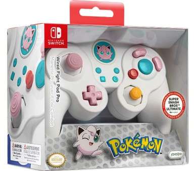 PDP WIRED FIGT PAD PRO BLANCO EDICION JIGGLYPUFF