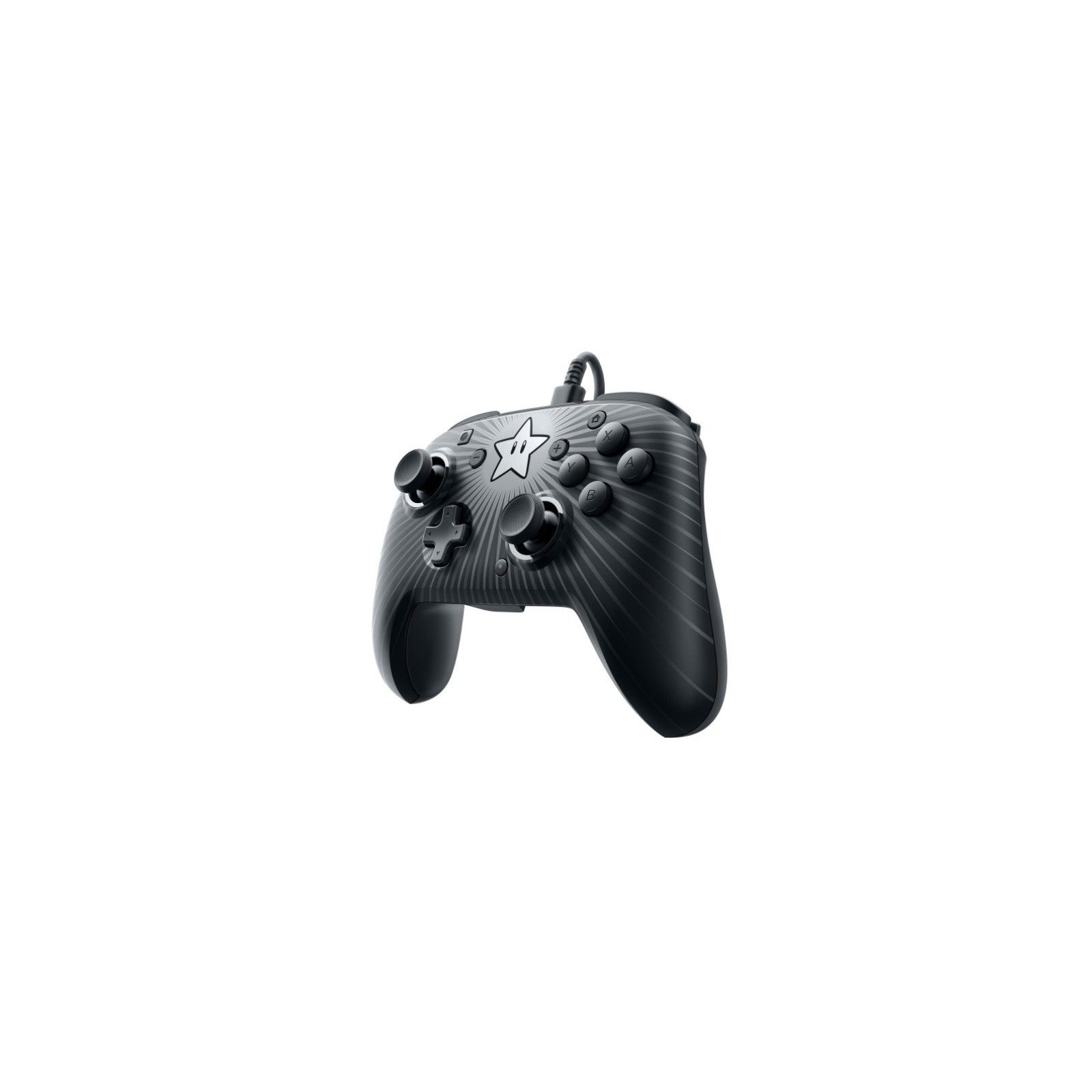 PDP FACEOFF WIRED PRO CONTROLLER SUPER MARIO NEGRO ESTRELLA (OFICIAL)