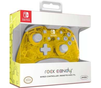 PDP ROCK CANDY MINI WIRED CONTROLLER YELLOW (AMARILLO)