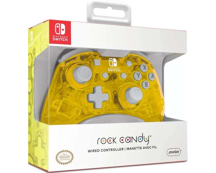 PDP ROCK CANDY MINI WIRED CONTROLLER YELLOW (AMARILLO)