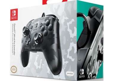PDP FACEOFF DELUXE + AUDIO WIRED CONTROLLER CAMO NEGRO