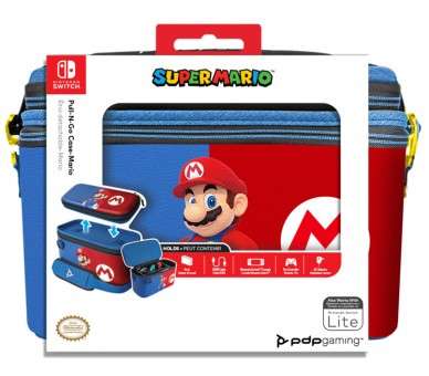 PDP PULL-N-GO CASE SUPER MARIO (MARIO AZUL Y ROJO) (LITE)