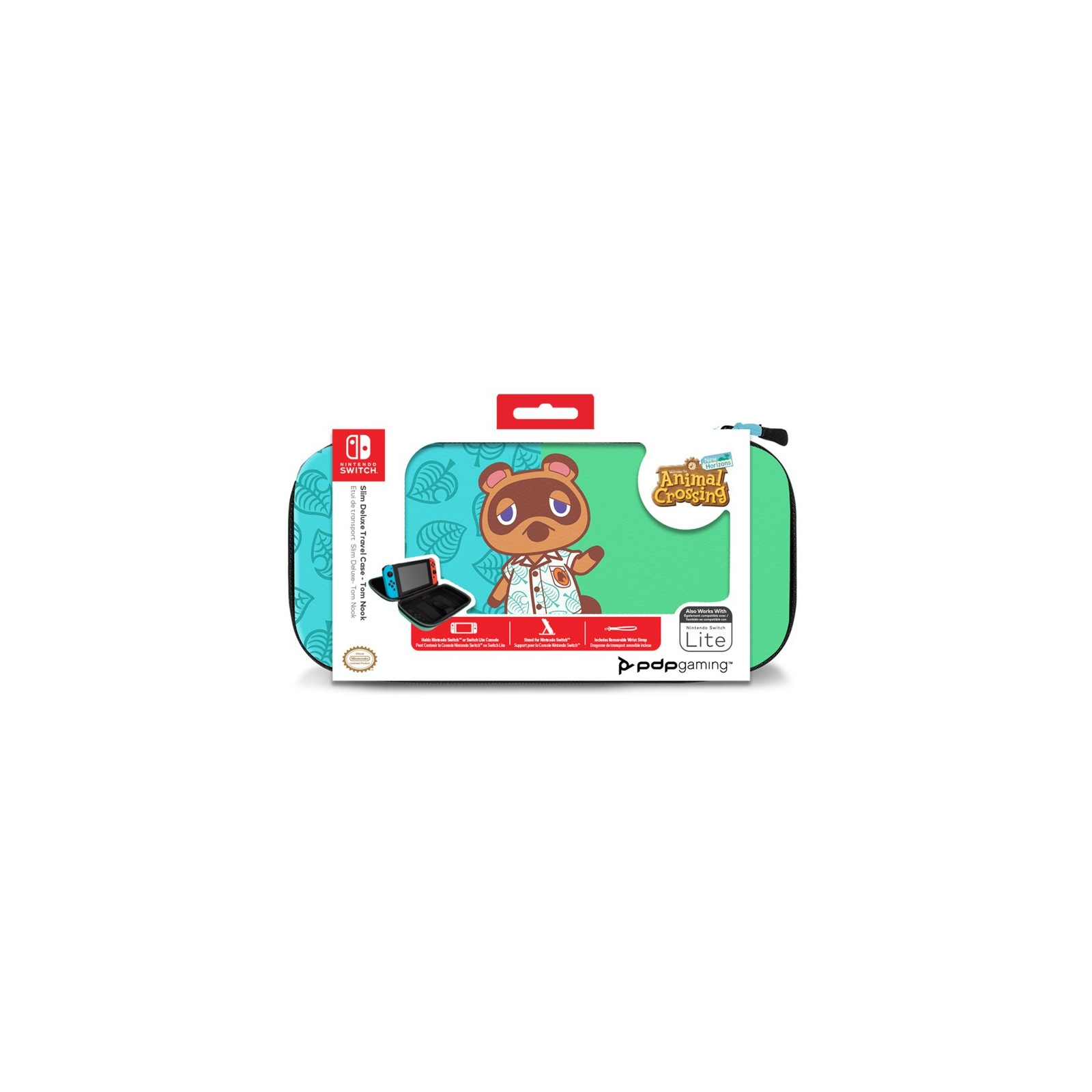 PDP SLIM DELUXE TRAVEL CASE ANIMAL CROSSING NEW HORIZON TOM NOOK (LITE)