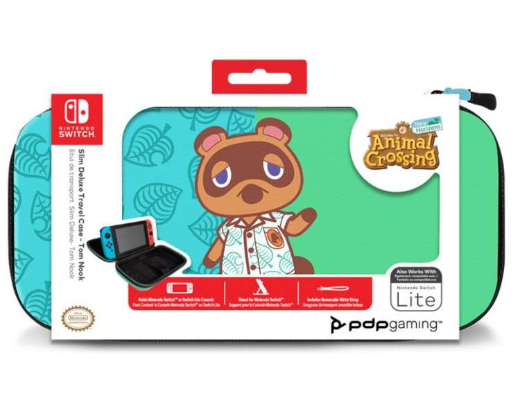 PDP SLIM DELUXE TRAVEL CASE ANIMAL CROSSING NEW HORIZON TOM NOOK (LITE)