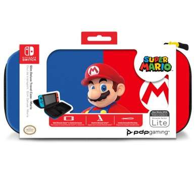 PDP SLIM DELUXE TRAVEL CASE SUPER MARIO (AZUL/ROJO) (LITE)